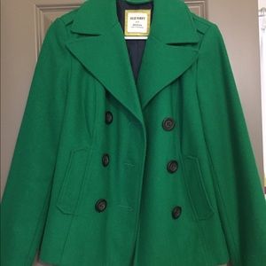 Old Navy Green Peacoat